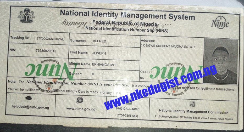 Check How to Enroll for National ID Card & Number (NIMC/NIN) For Free