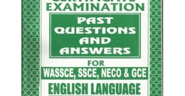 Waec English past questions and Answer