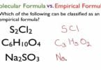Emperical Formula Examples and Answer