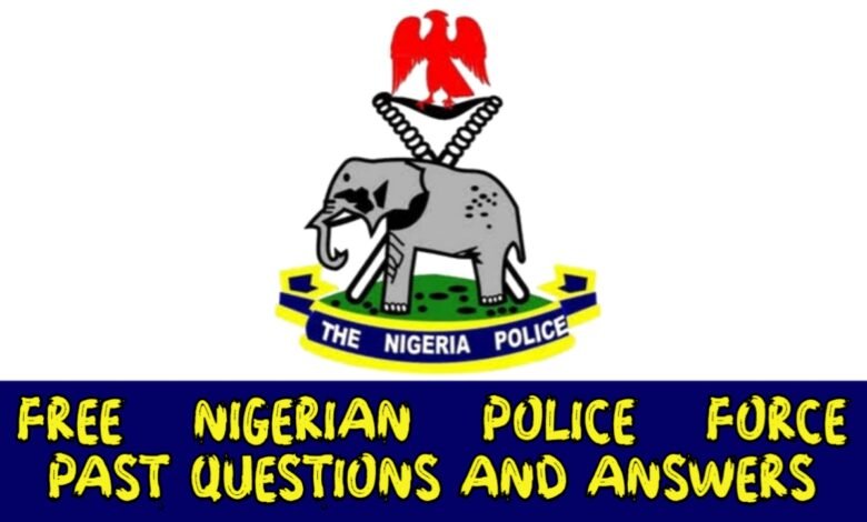 Nigeria Police Force Aptitude Test Past Questions