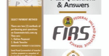 FIRS Recruitment Exam Past Questions